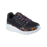 ZAPATILLAS URBANAS SKECHERS UNO LITE HEART DAZE INFANTIL | 314089L-BKMT
