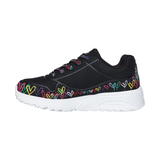 ZAPATILLAS URBANAS SKECHERS UNO LITE HEART DAZE INFANTIL | 314089L-BKMT