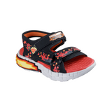 SANDALIAS SKECHERS MEGA SPLASH INFANTIL 402161L-BKRD