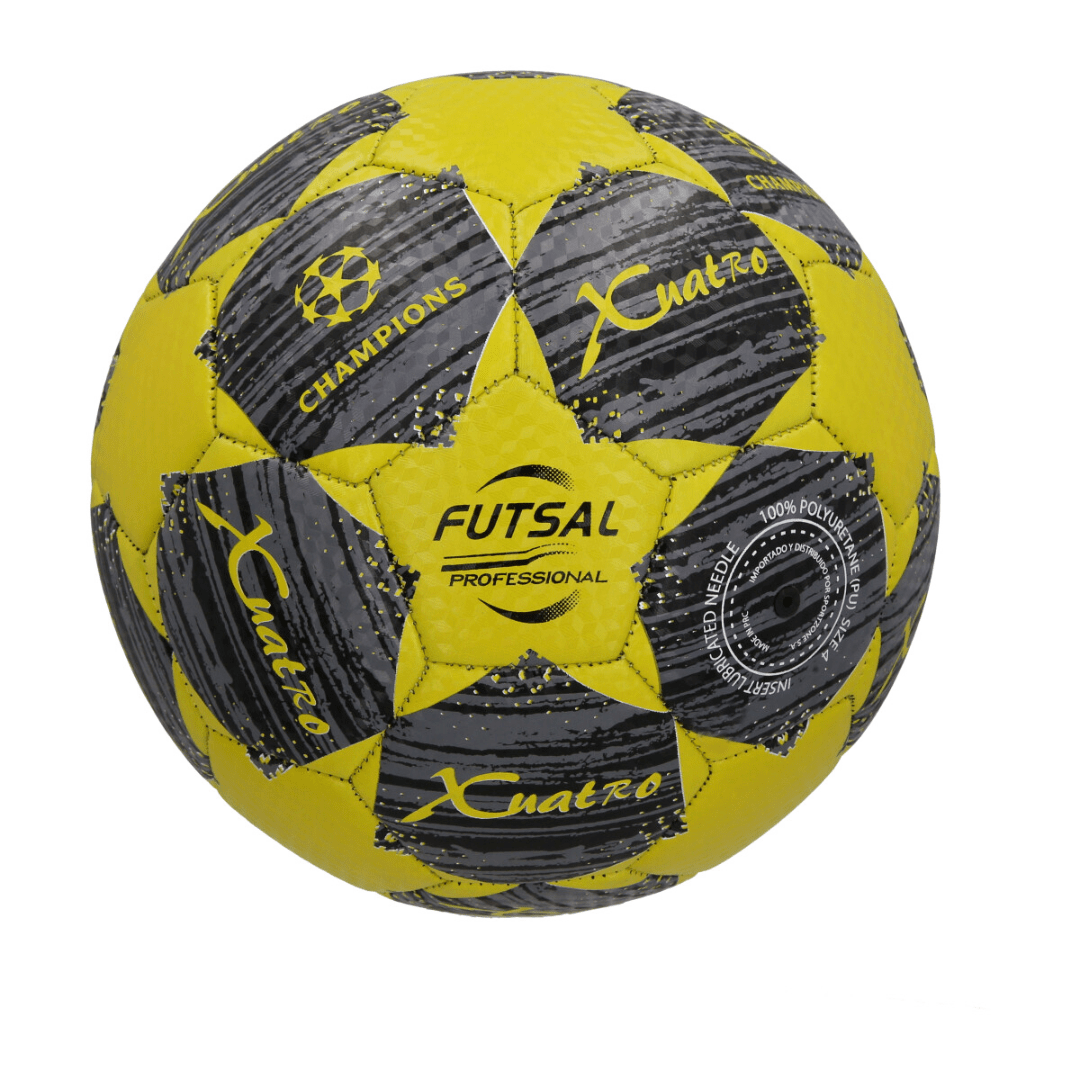 BALÓN DE FÚTBOL XUATRO N°4 YELLOW SZ - BALL008 CUATRO 4,0 - RealSport