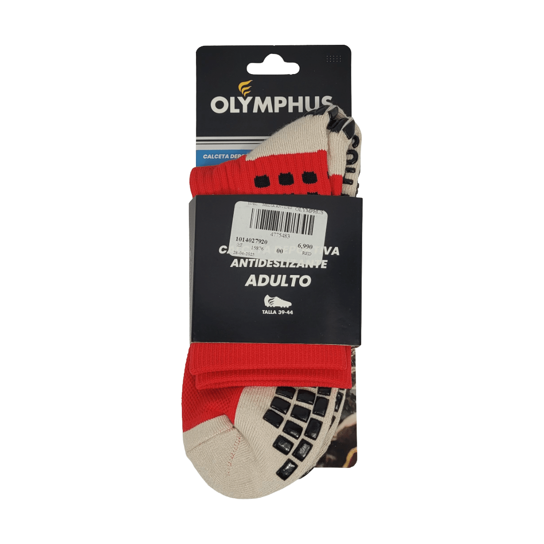CALCETINES ANTIDESLIZANTES OLYMPHUS RED ADULTO 1014027920 OLYMPHUS 00 - RealSport