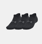CALCETINES UNDER ARMOUR ESSENTIAL NO SHOW UNISEX (3 - PACK NEGROS) | 1361459 - 002 - RealSport