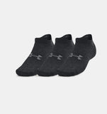 CALCETINES UNDER ARMOUR ESSENTIAL NO SHOW UNISEX (3 - PACK NEGROS) | 1361459 - 002 - RealSport