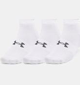 CALCETINES UNDER ARMOUR ESSENTIAL UNISEX CORTOS (3 - PACK BLANCOS) | 1365745 - 100 UNDER ARMOUR L - RealSport