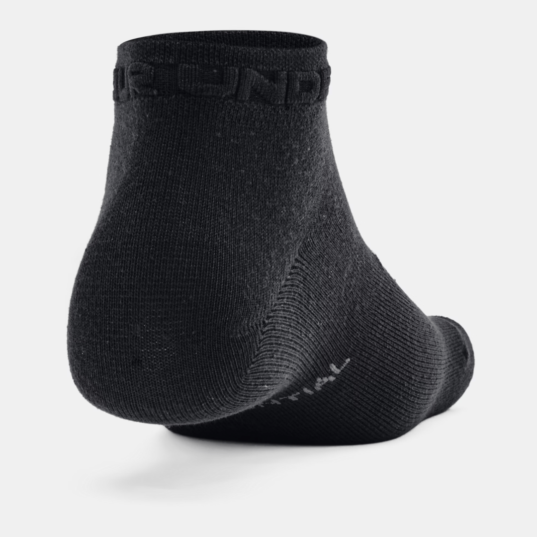 CALCETINES UNDER ARMOUR ESSENTIAL UNISEX CORTOS (3 - PACK NEGROS) | 1365745 - 001 - RealSport