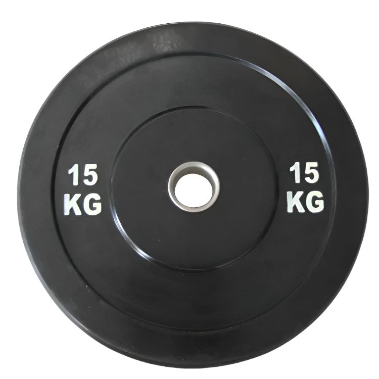 DISCO OLÍMPICO BUMPER NEGRO (15KG) PACÍFICO | 8 - ON0150 PACIFICO 1 Unidad - RealSport