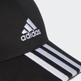 GORRA DE BÉISBOL ADIDAS 3 TIRAS SARGA DE ALGODÓN NEGRA | IB3242 - RealSport
