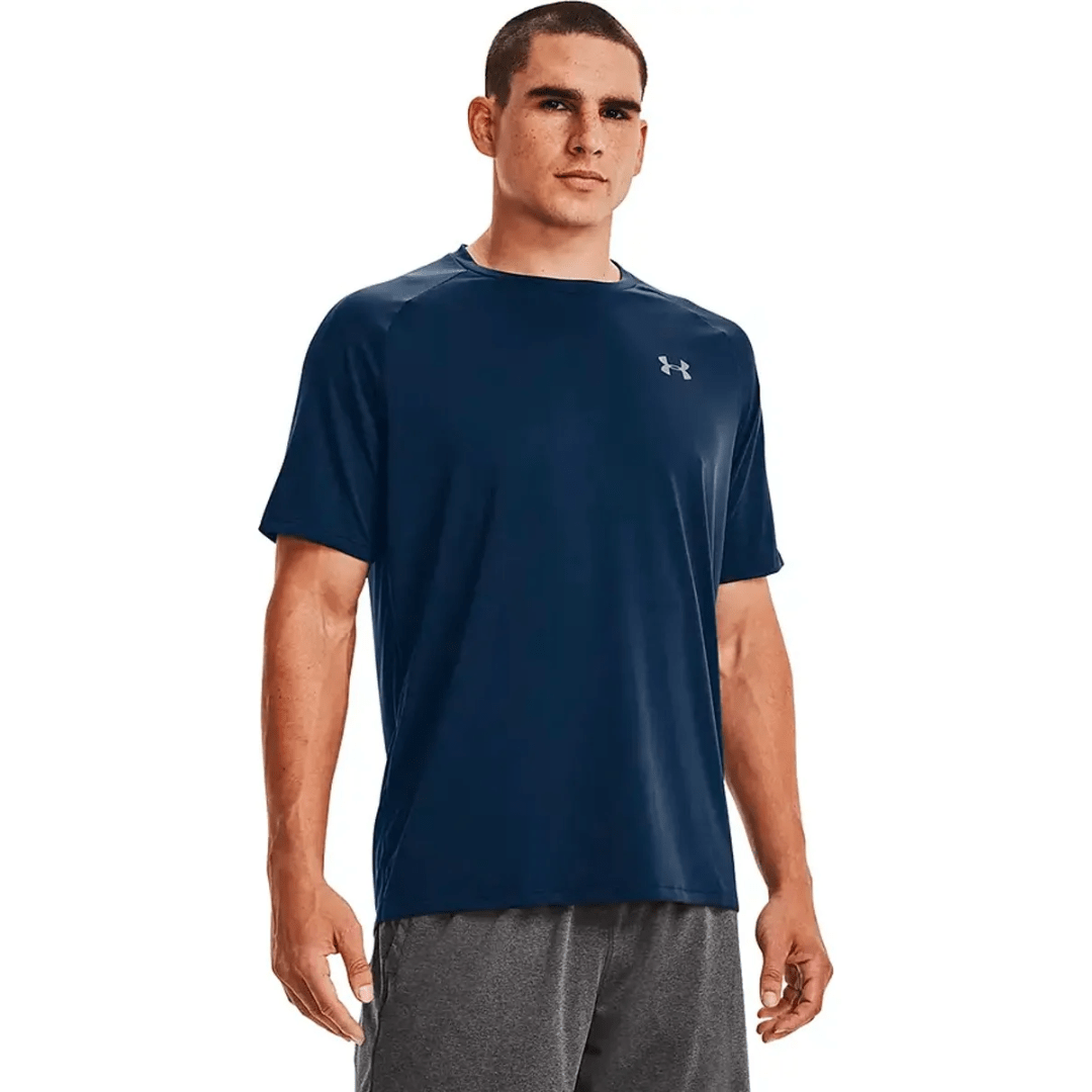 POLERA UNDER ARMOUR TECH 2.0 HOMBRE |1326413 - 408 UNDERARMON L - RealSport
