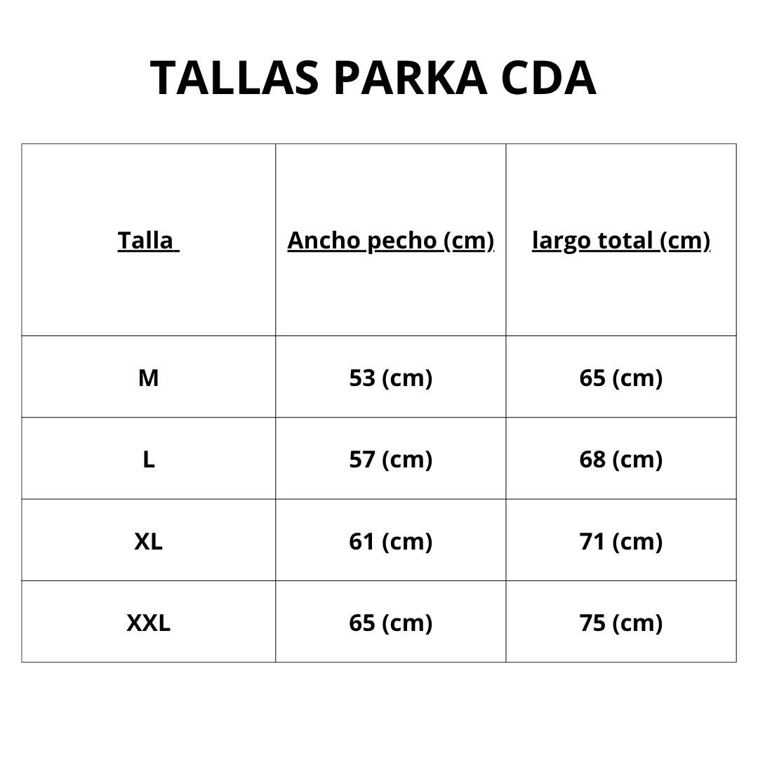 POLERON PARKA TERMICA CDA 2025 ADULTO DA031/A - RealSport