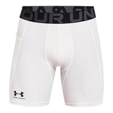 SHORTS DE COMPRESION UNDER ARMOUR HEATGEAR BLANCOS | 1361596 - 100 - RealSport