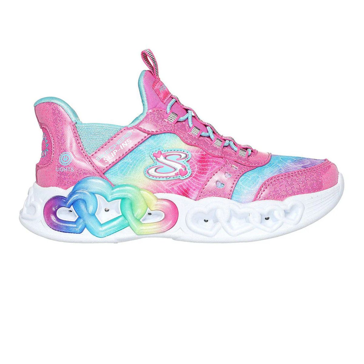 ZAPATILLAS SKECHERS SLIP INS HEART LIGHTS INFINITE NIÑA 303755L - PKMT - RealSport