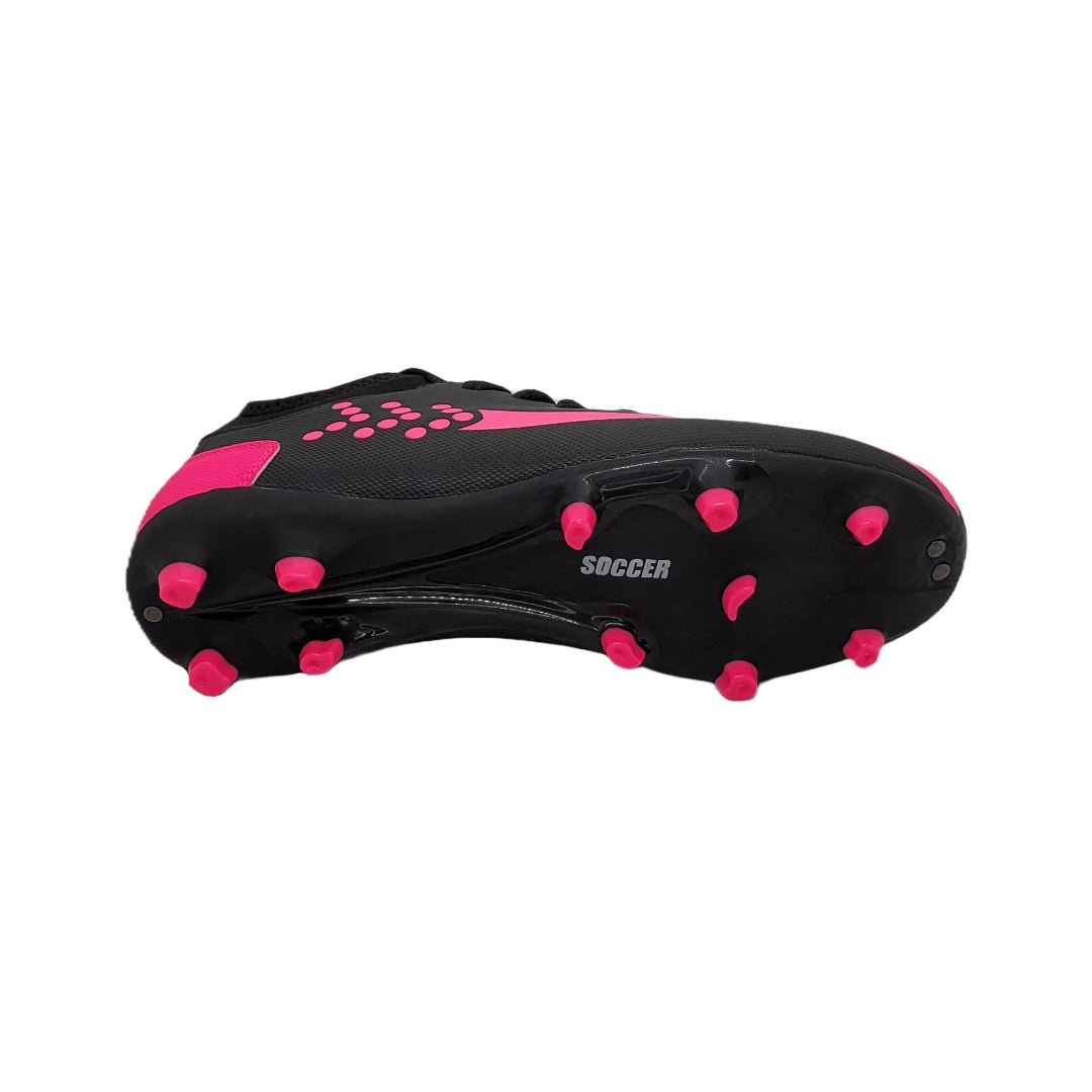 ZAPATILLAS SOCCER FUTBOL BLACK/FUCSIA UNISEX SP - 3 - RealSport