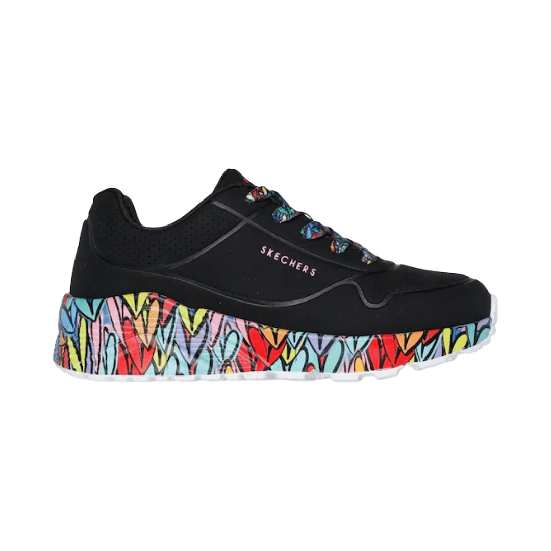 ZAPATILLAS URBANAS SKECHERS UNO LITE SUBTLE LOVE INFANTIL | 314088L - BKMT SKECHERS 34 - RealSport
