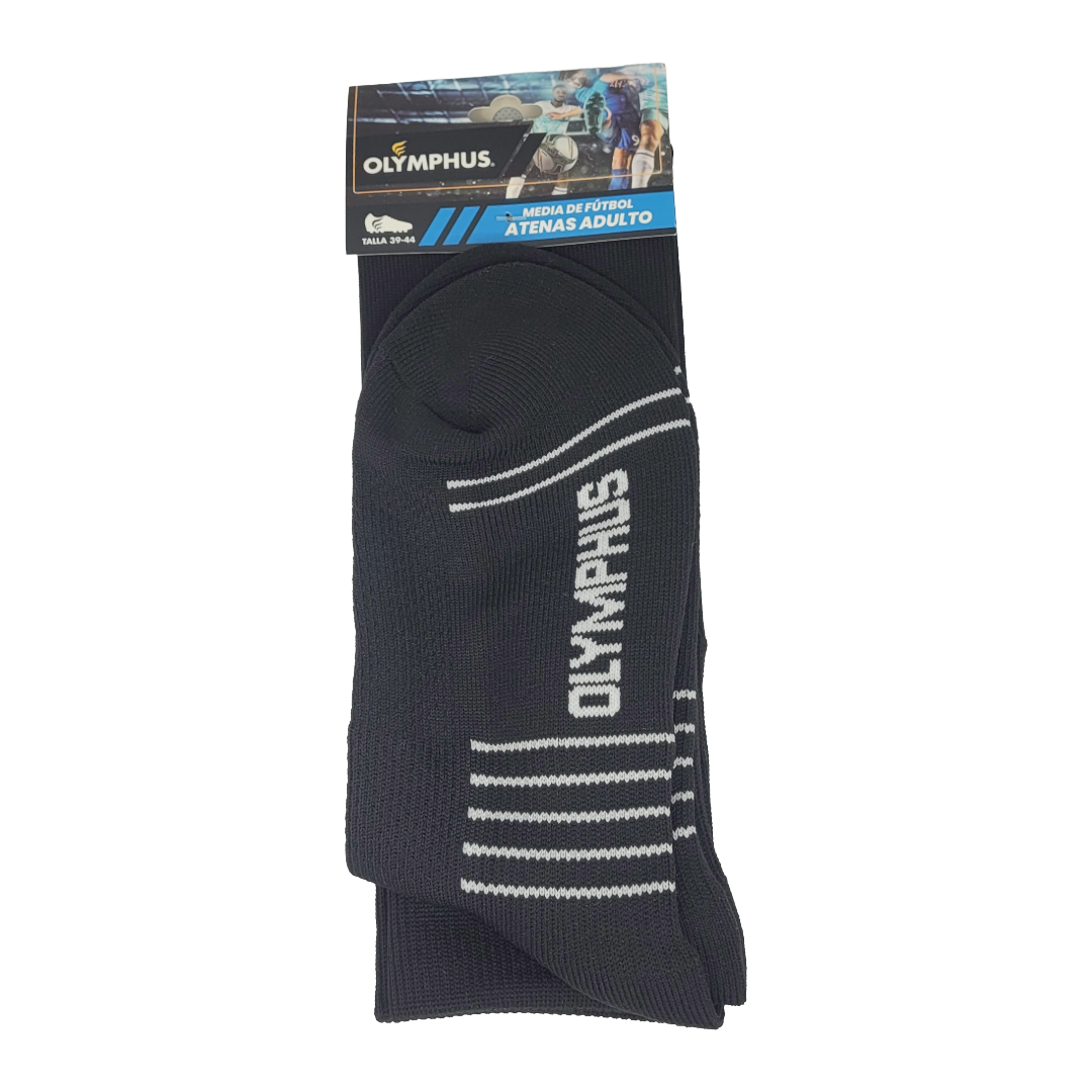 CALCETAS DE FUTBOL OLYMPHUS BLACK ADULTO 1014017901