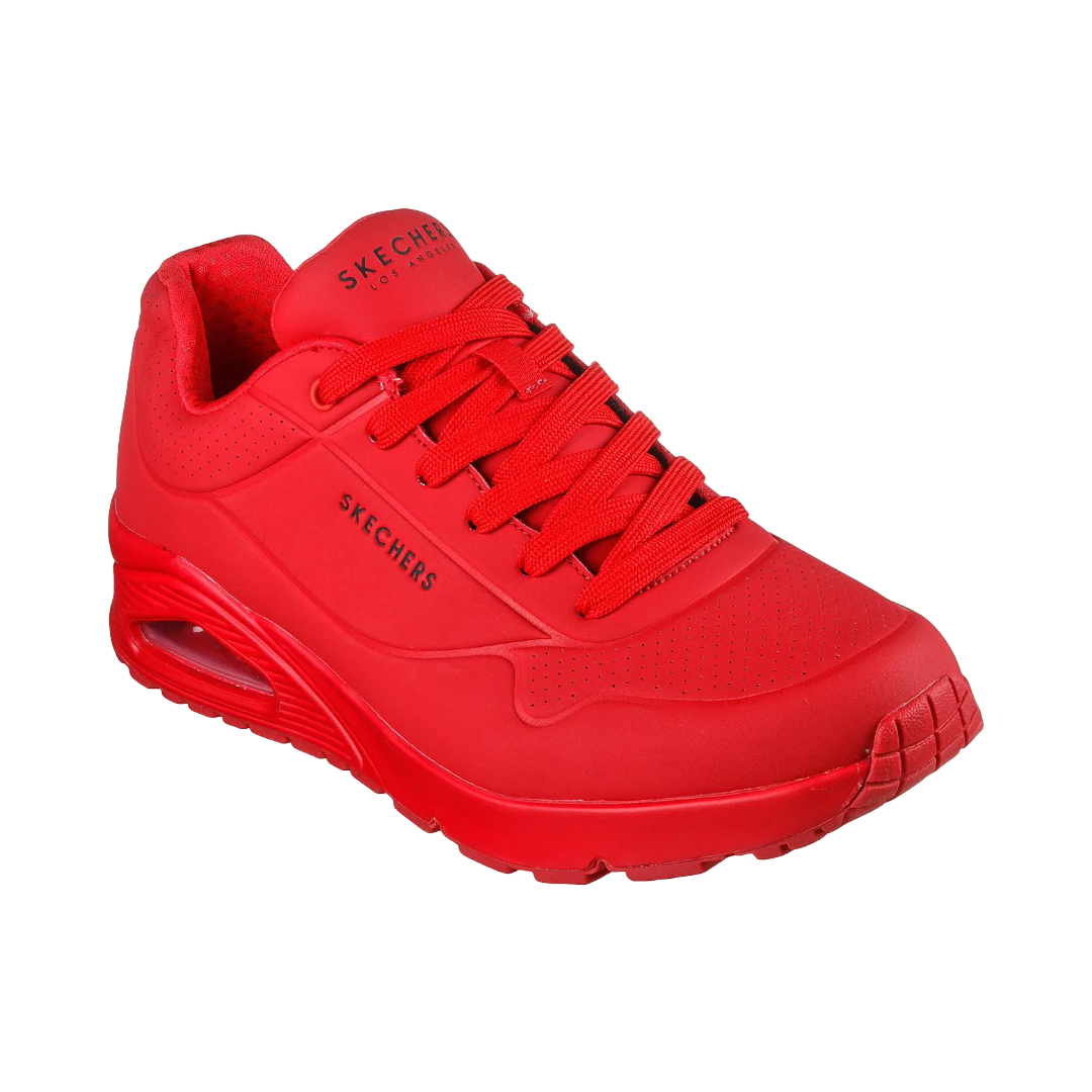 ZAPATILLAS SKECHERS [UNO] STAND ON AIR ROJAS (HOMBRE) | 52458-RED