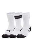 [PACK DE 3] CALCETINES UNDER ARMOUR PERFORMANCE TECH BLANCOS (UNISEX) | 1379515-101