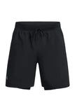 SHORTS UNDER ARMOUR 2 EN 1 DE 7" [PULGADAS] NEGROS (HOMBRE) | 1382641-001