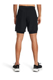 SHORTS UNDER ARMOUR 2 EN 1 DE 7" [PULGADAS] NEGROS (HOMBRE) | 1382641-001