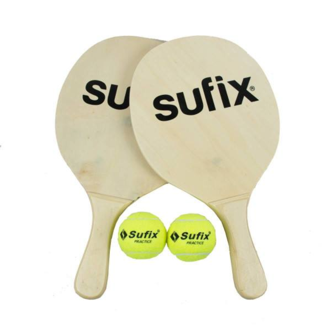 PALETAS SUFIX DE PLAYA + 2 PELOTAS M.20.50