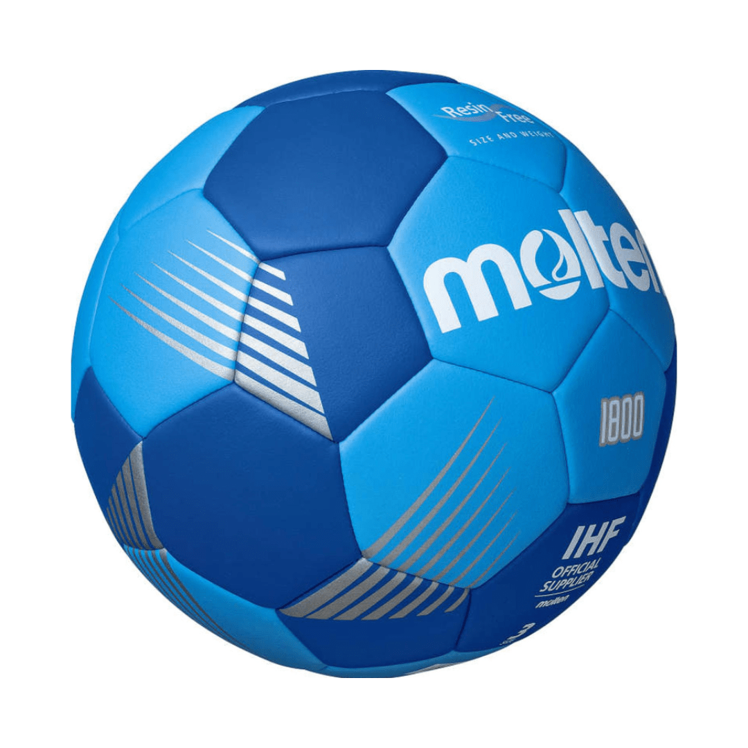 BALÓN DE HANDBOL MOLTEN SERIE F1800 RESINA FREE AZULINO T.3 | MO21992 MITRE 3,0 - RealSport