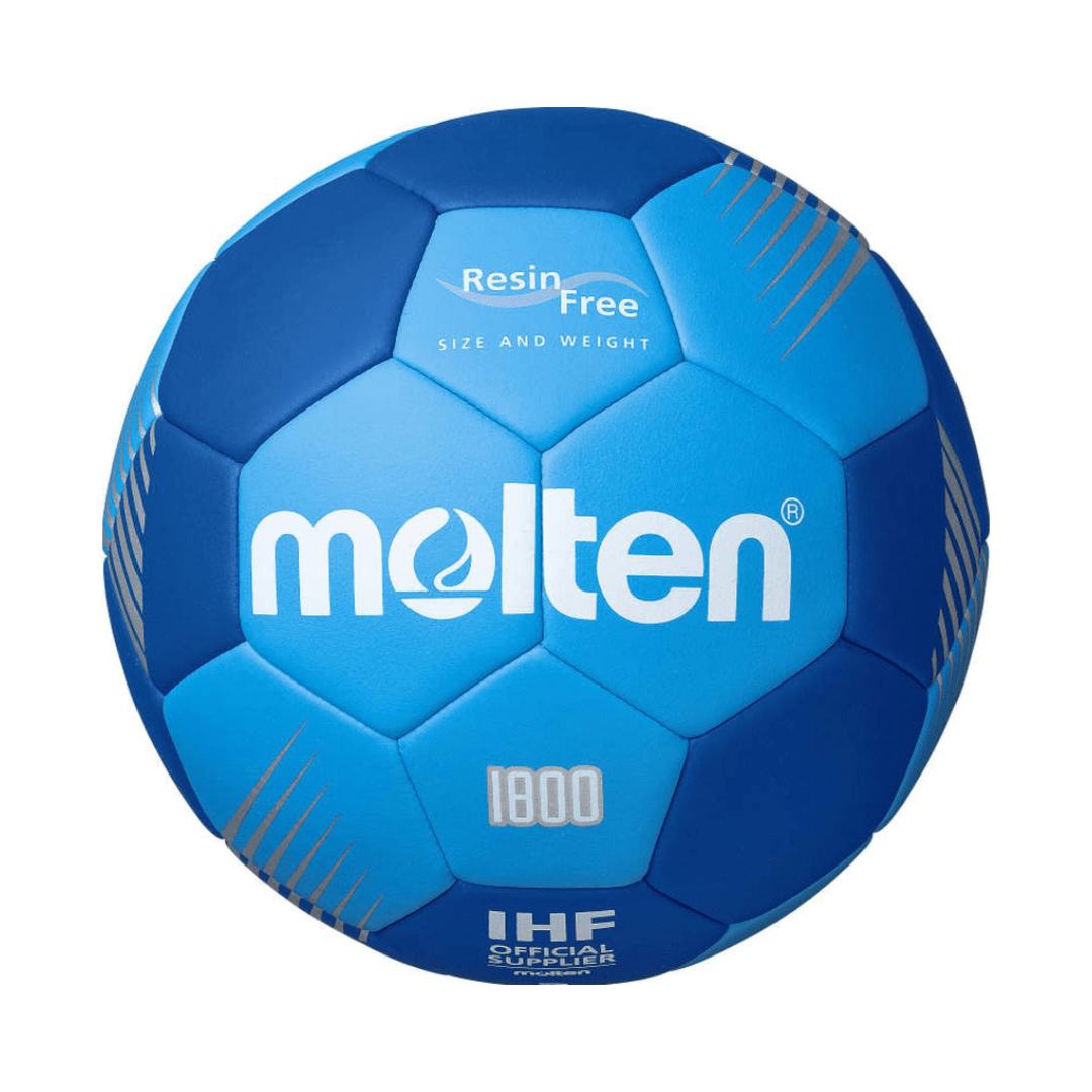 BALÓN DE HANDBOL MOLTEN SERIE F1800 RESINA FREE AZULINO T.3 | MO21992 MITRE 3,0 - RealSport