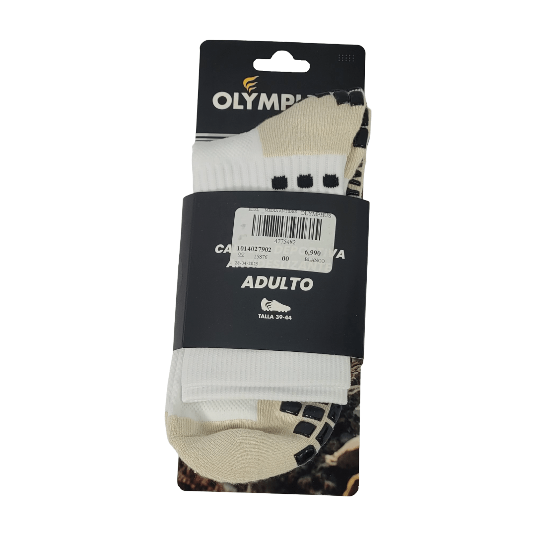 CALCETINES ANTIDESLIZANTES OLYMPHUS WHITE ADULTO 1014027902 OLYMPHUS 00 - RealSport