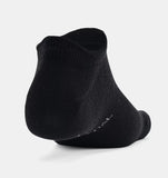 CALCETINES UNDER ARMOUR ESSENTIAL NO SHOW UNISEX (6 - PACK NEGROS) | 1370542 - 001 UNDER ARMOUR L - RealSport