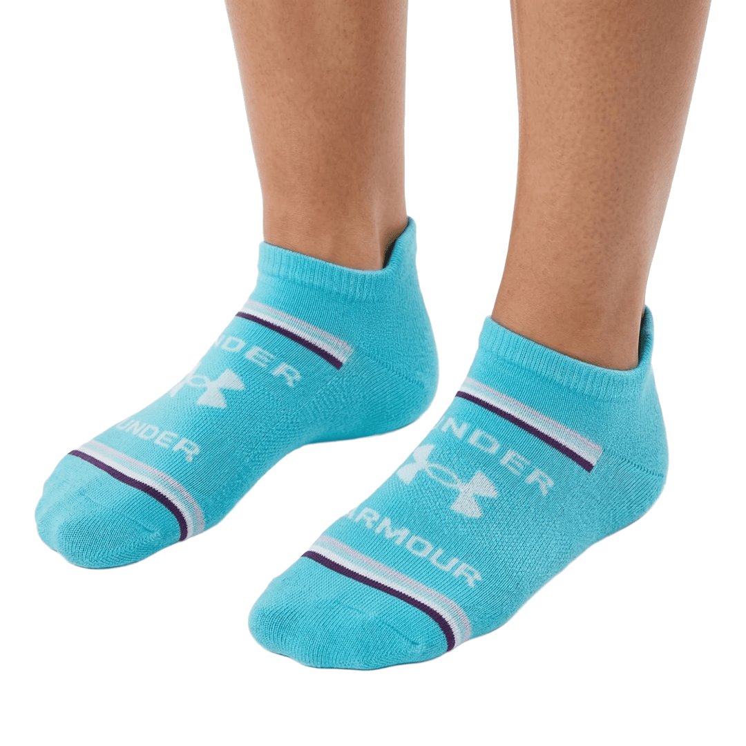 CALCETINES UNDER ARMOUR ESSENTIAL NO SHOW UNISEX CELESTE (6 - PACK) | 1370542 - 481 UNDER ARMOUR L - RealSport