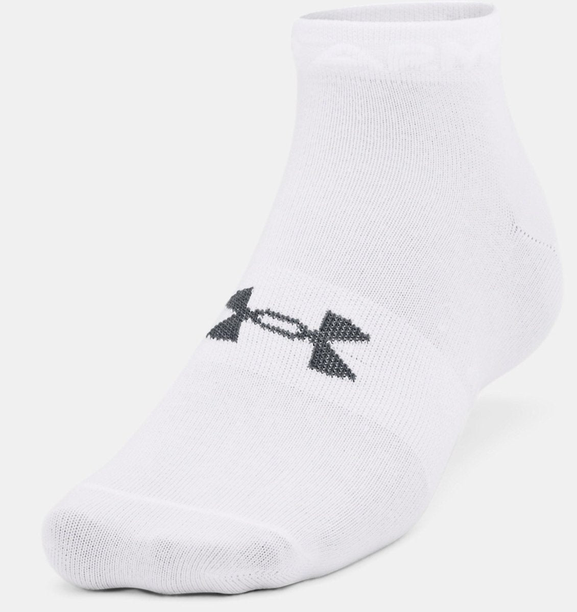 CALCETINES UNDER ARMOUR ESSENTIAL UNISEX CORTOS (3 - PACK BLANCOS) | 1365745 - 100 UNDER ARMOUR L - RealSport