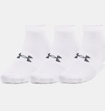 CALCETINES UNDER ARMOUR ESSENTIAL UNISEX CORTOS (3 - PACK BLANCOS) | 1365745 - 100 UNDER ARMOUR L - RealSport