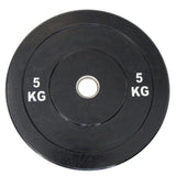 DISCO OLÍMPICO BUMPER NEGRO (5KG) PACÍFICO | 6 - ON05 PACIFICO 1 Unidad - RealSport