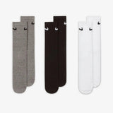 [PACK DE 3] CALCETINES NIKE EVERYDAY LIGHTWEIGHT GRIS/NEGRO/BLANCO (UNISEX) | SX7676 - 964 NIKE S - RealSport