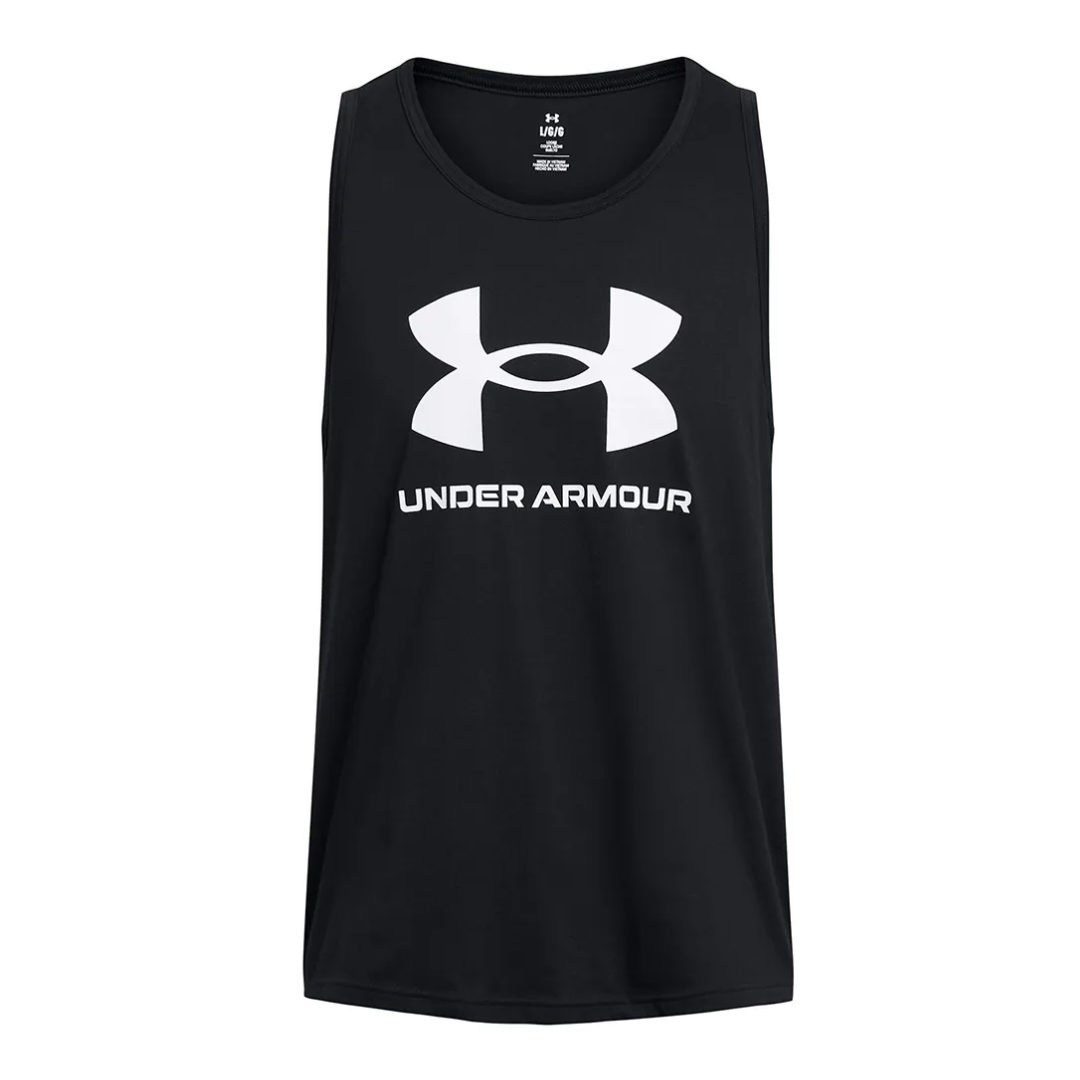 POLERA SIN MANGAS UNDER ARMOUR SPORTSTYLE NEGRA | 1382883 - 001 - RealSport