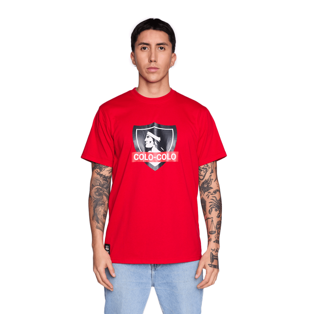 POLERA STREETMACHINE COLO COLO URBANO ESCUDO VERANO | CCPOV2620RO STREET MACHINE 2XL - RealSport