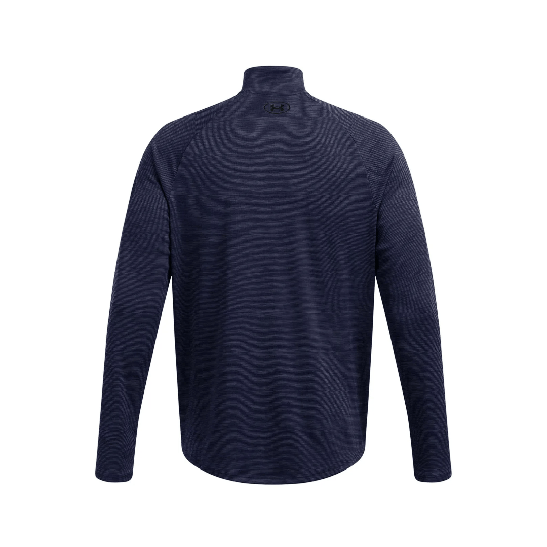 POLERÓN UNDER ARMOUR TECH HALF ZIP AZUL MARINO (HOMBRE) | 1382797 - 410 UNDER ARMOUR S - RealSport