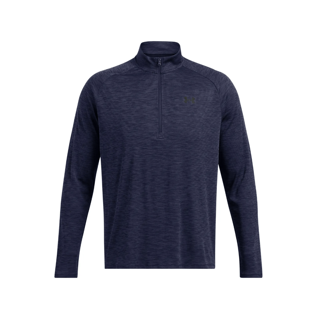 POLERÓN UNDER ARMOUR TECH HALF ZIP AZUL MARINO (HOMBRE) | 1382797 - 410 - RealSport