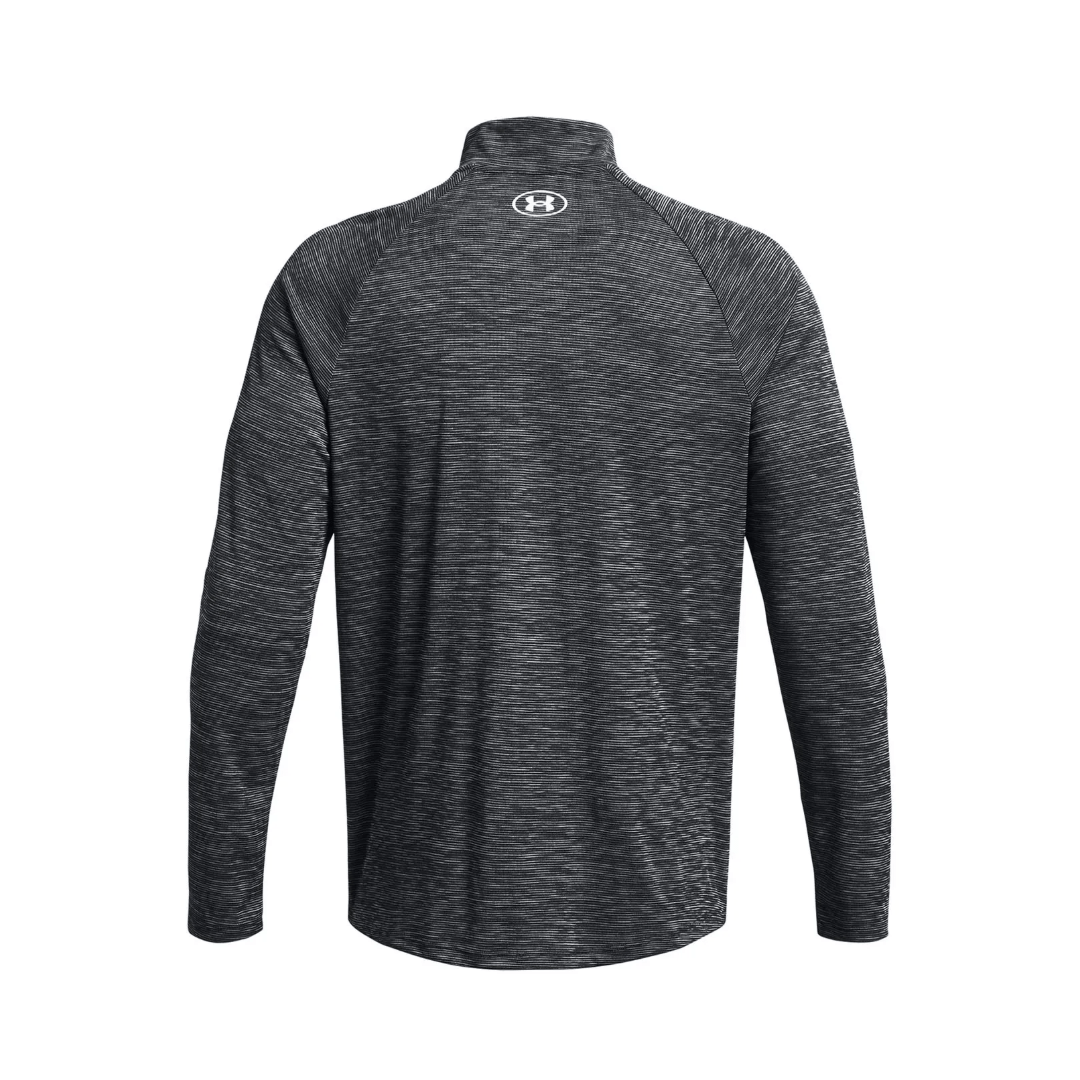 POLERÓN UNDER ARMOUR TECH HALF ZIP GRIS OSCURO | 1382797 - 001 - RealSport