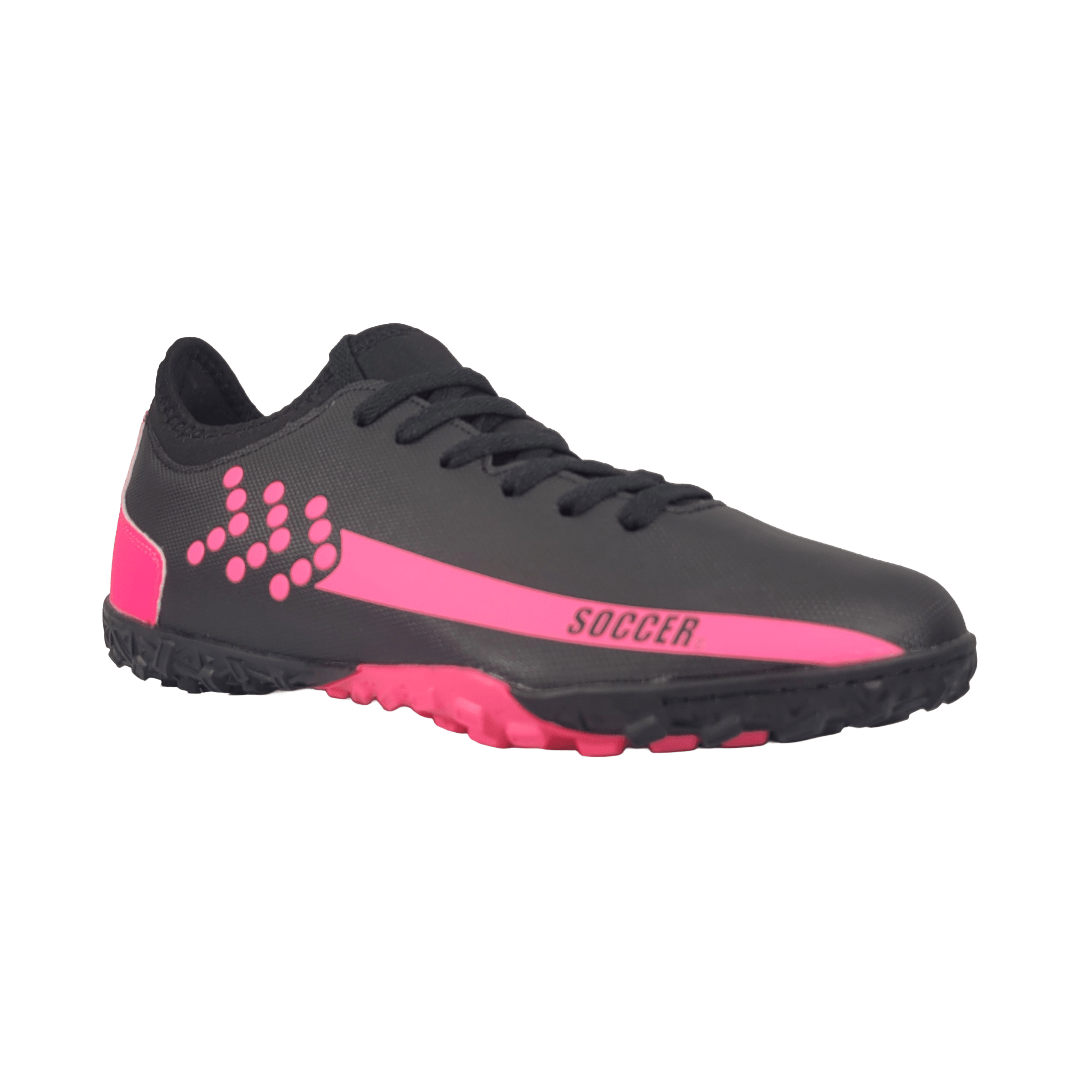 ZAPATILLAS DE BABYFÚTBOL SOCCER NEGRO/FUCSIA ADULTO | SB - 3 SOCCER 34 - RealSport