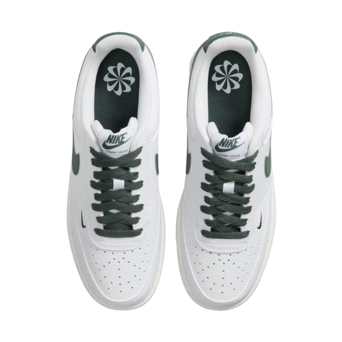 ZAPATILLAS NIKE COURT VISION LOW NEXT NATURE BLANCO/VERDE (MUJER) | FV9952 - 101 - RealSport
