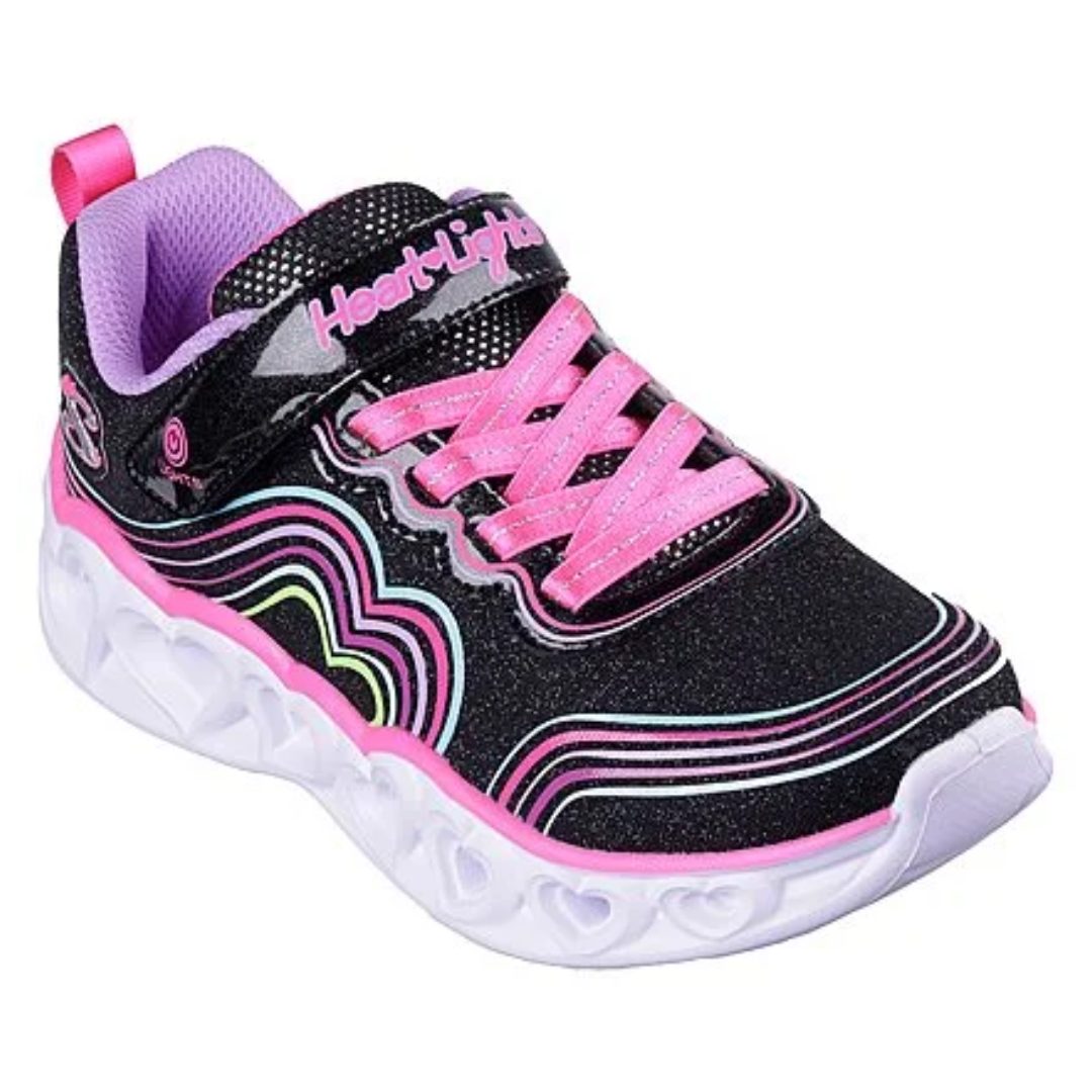 ZAPATILLAS SKECHERS GIRLS’ HEART LIGHTS INFANTIL 302689L - BKMT - RealSport