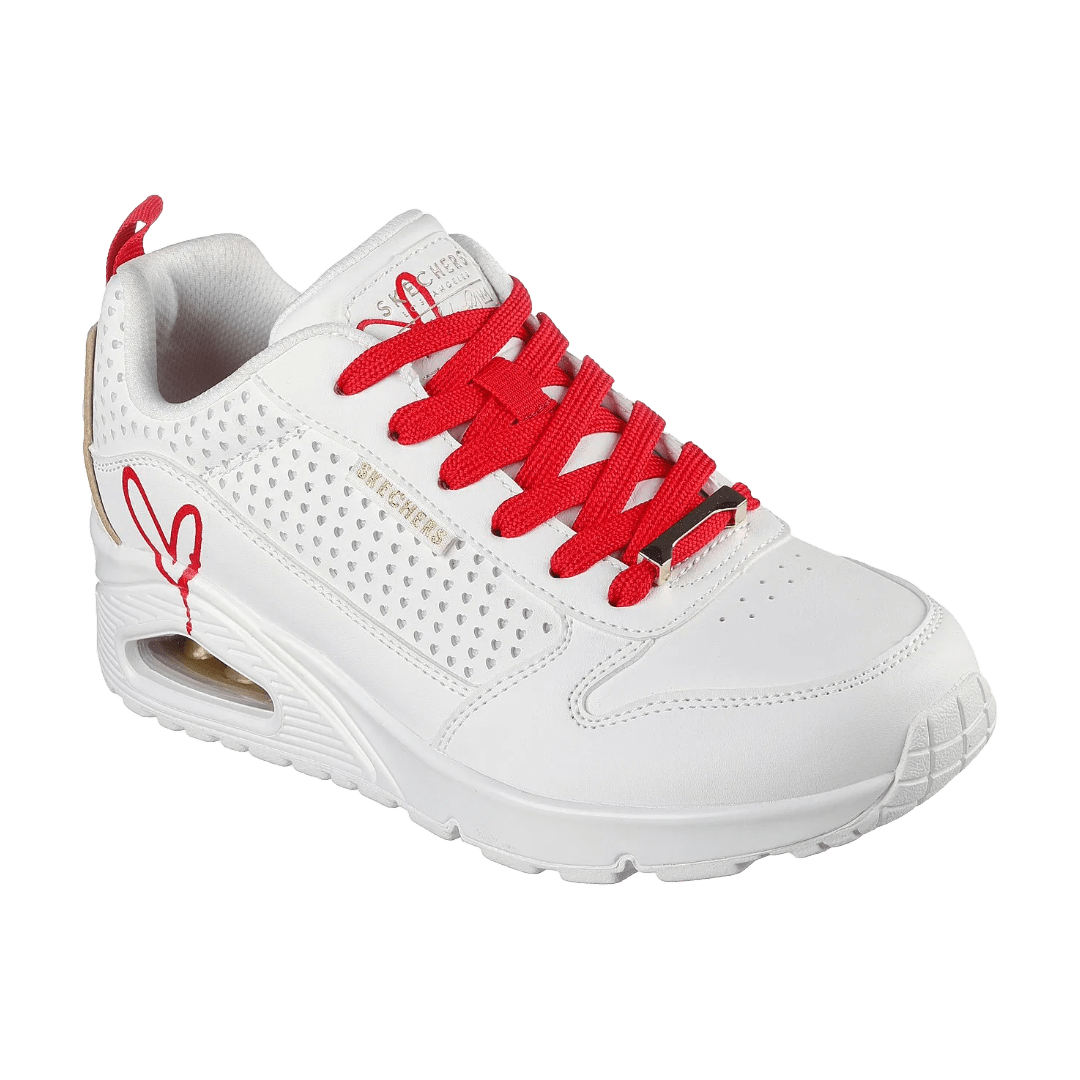 ZAPATILLAS SKECHERS UNO LONE HEARTED BLANCAS (MUJER) | 177991 - WRD SKECHERS 35 - RealSport