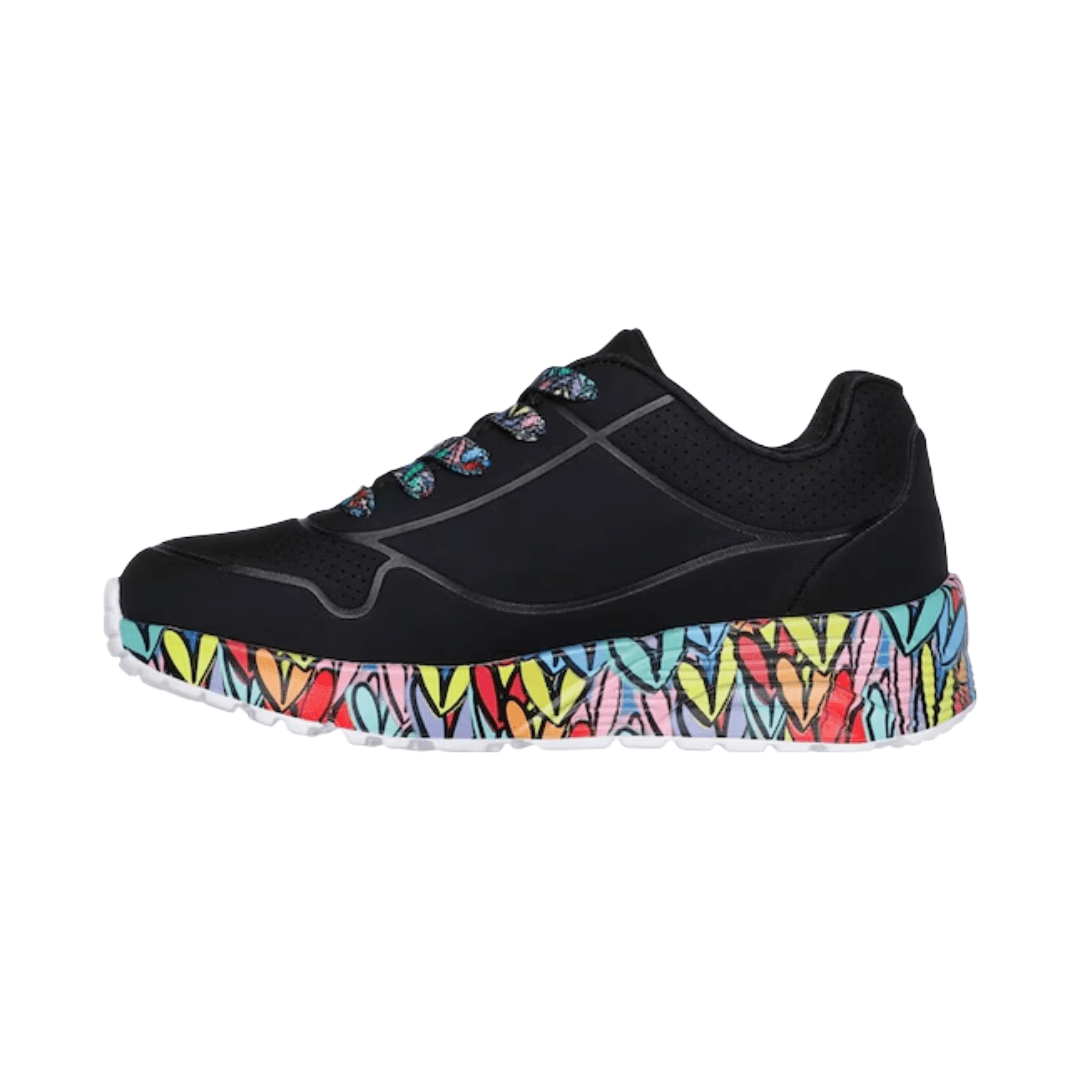 ZAPATILLAS URBANAS SKECHERS UNO LITE SUBTLE LOVE INFANTIL | 314088L - BKMT SKECHERS 34 - RealSport