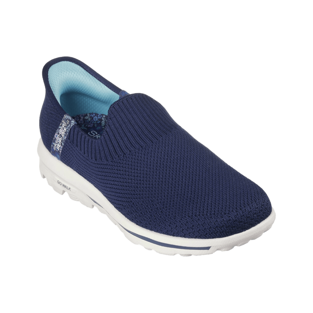 ZAPATOS SKECHERS [SLIP - INS | GO WALK] TAHITI SUNSET AZULES (MUJER) | 124799 - NVY - RealSport