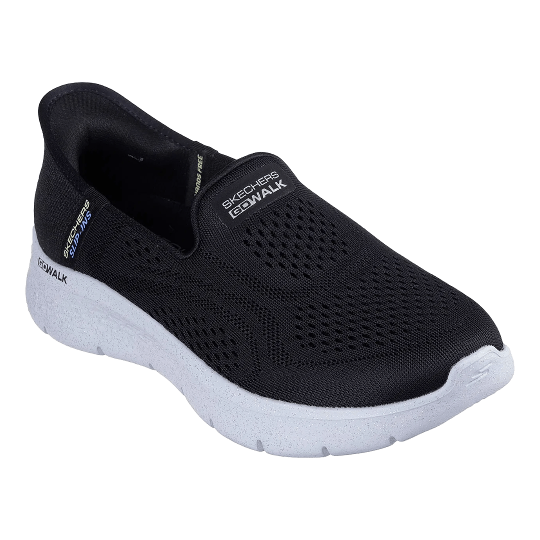 ZAPATOS SKECHERS [SLIP - INS | GO WALK] YAEL NEGRAS (MUJER) | 124848 - BKMT - RealSport